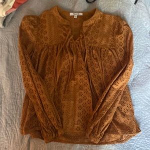 Madewell Eyelet top